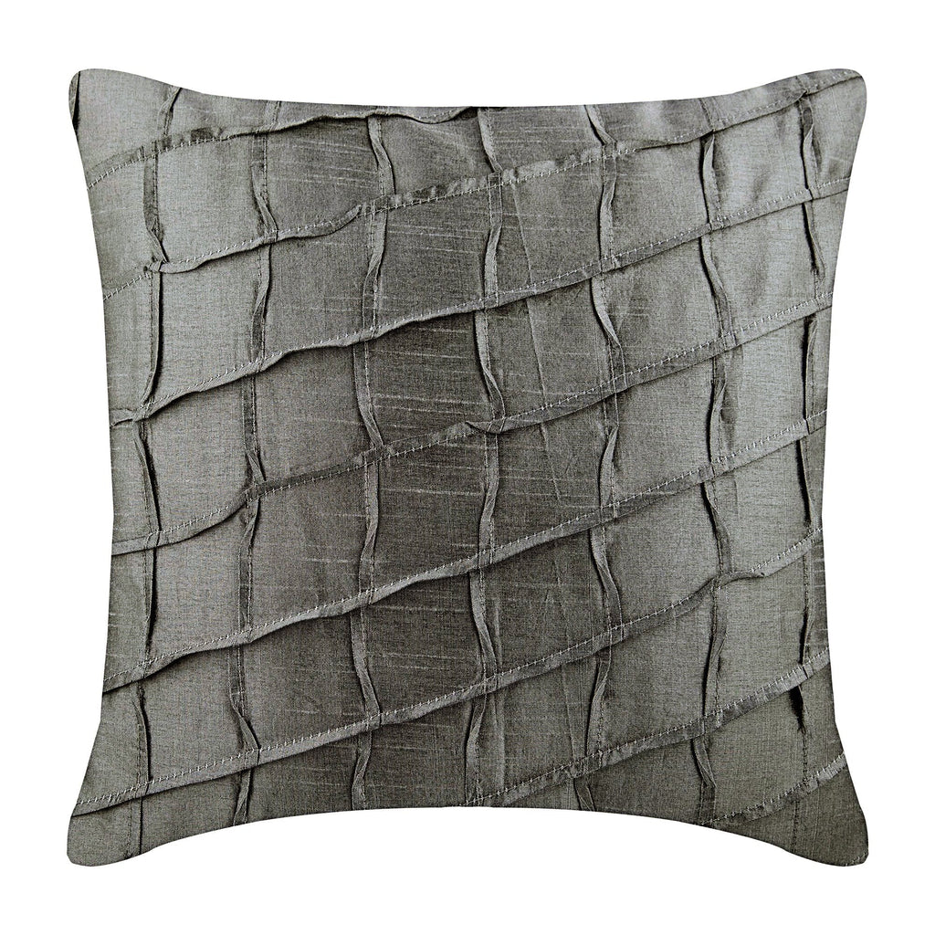 Silver Is Best - Silver Art Silk Decorative Euro Sham