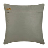 Silver Leather Strokes - Silver Faux Leather Throw Pillow Cover