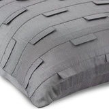 Silver Ocean - Silver Art Silk Throw Pillow Cover