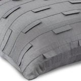 Silver Ocean - Silver Art Silk Decorative Euro Sham