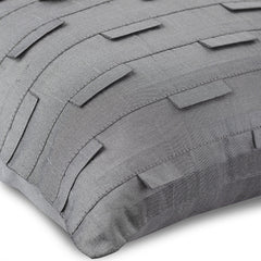 Silver Ocean - Silver Art Silk Decorative Euro Sham