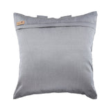 Silver Ocean - Silver Art Silk Throw Pillow Cover