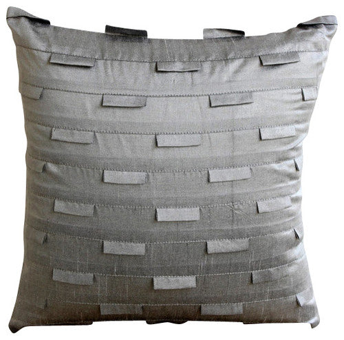 Yellow Ocean - Yellow Art Silk Throw Pillow Cover