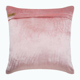 Silver Plated - Pink Velvet Throw Pillow Cover