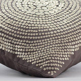 Silver Pop - Gray Art Silk Decorative Euro Sham