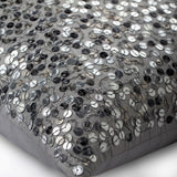 Silver Shine Textured Decorative Euro Sham