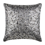 Silver Shine Silk Throw Pillow Cover