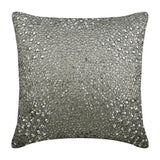 Silver Wedding - Silver Silk Decorative Euro Sham