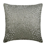 Silver Wedding - Silver Silk Decorative Euro Sham