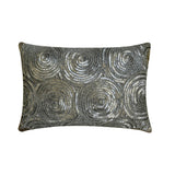 Silver Touch - Art Silk Silver Decorative Standard & King Shams