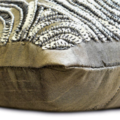 Silver Touch - Art Silk Silver Decorative Standard & King Shams