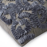 Sizzle - Gray Art Silk Decorative Euro Sham