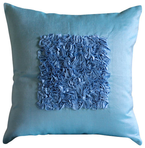 Love Vintage - Silver Art Silk Throw Pillow Cover