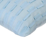 Sky Ocean - Light Blue Cotton Linen Decorative Euro Sham