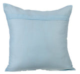 Sky Ocean - Light Blue Cotton Linen Throw Pillow Cover