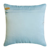 Sky Blue Love - Sky Blue Art Silk Decorative Euro Sham