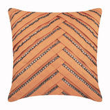 Crystal Rust - Orange Suede Throw Pillow Cover