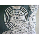 Snow Centric - Blue Art Silk Decorative Euro Sham