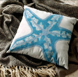 Starfish Island - White Linen Throw Cushion Cover
