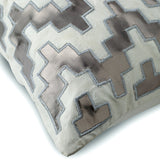 Steely Progress Lattice Throw Pillow Cover