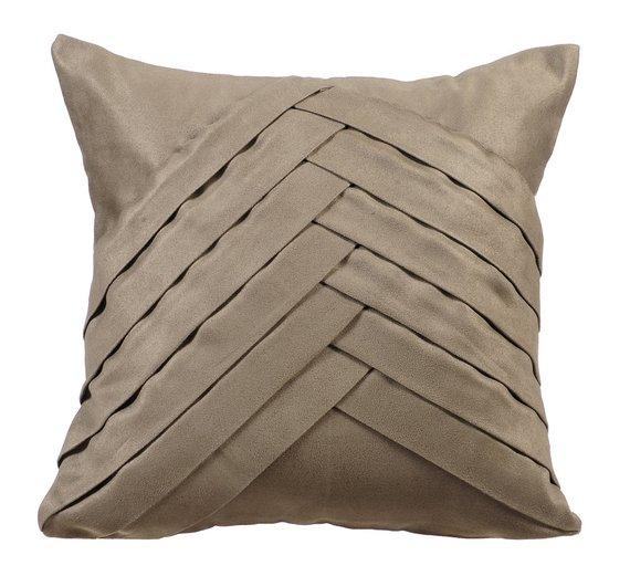 Stone Grey No Limits No Lines - Stone Gray Suede Throw Pillow Cover