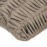 Stone Grey Wind Folds - Stone Gray Suede Throw Pillow Cover