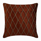 Sumac Gold - Rust Velvet Decorative Euro Sham