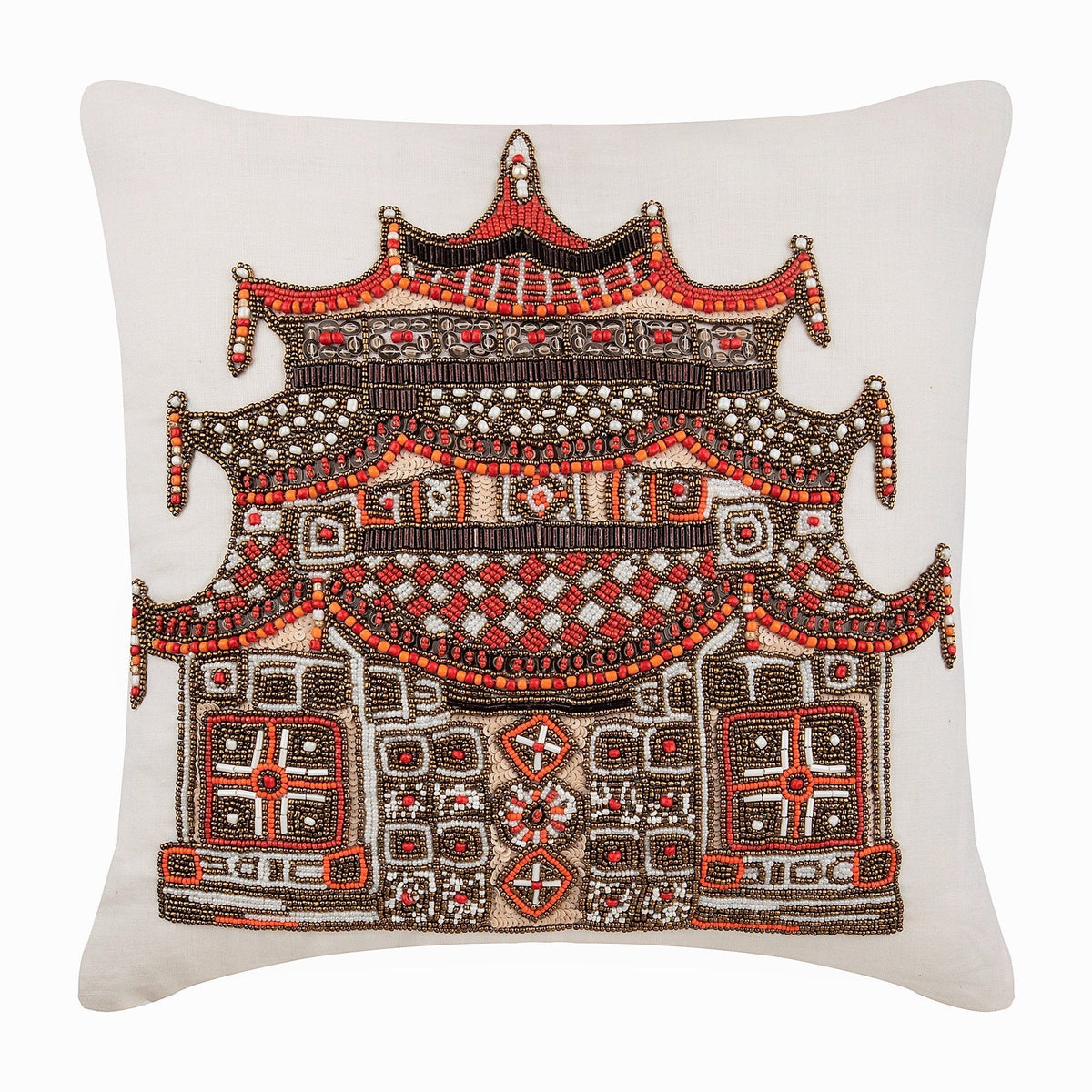 Swadika - Ivory Linen Decorative Euro Sham
