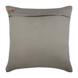 Taupe Carnival - Silver Cotton Linen Throw Pillow Cover