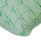 Green Eyed - Green Cotton Linen Throw Pillow Cover