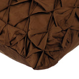 That Wood Be Lovely - Brown Taffeta Throw Pillow Cover