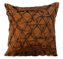 Rust Passion - Rust Taffeta Throw Pillow Cover