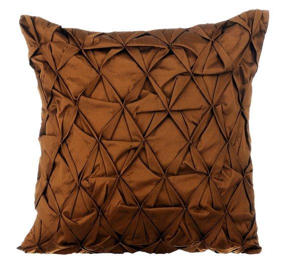That Wood Be Lovely - Brown Taffeta Decorative Euro Sham