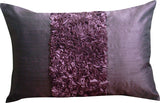 Art Silk Plum Rectangular Decorative Pillows Cover Plum Love