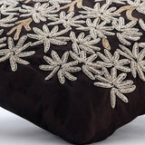 The Desert Life Zardozi Embroidery Throw Pillow Cover