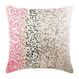 Wonderland Dust - Pink Art Silk Throw Pillow Cover