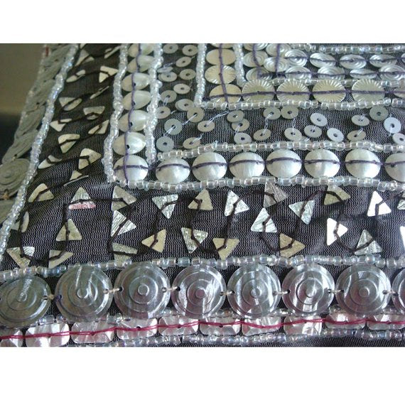 Treasure Trove - Charcoal Gray Art Silk Throw Pillow Cover