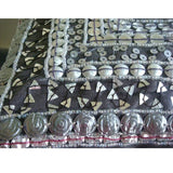 Treasure Trove - Charcoal Gray Art Silk Throw Pillow Cover