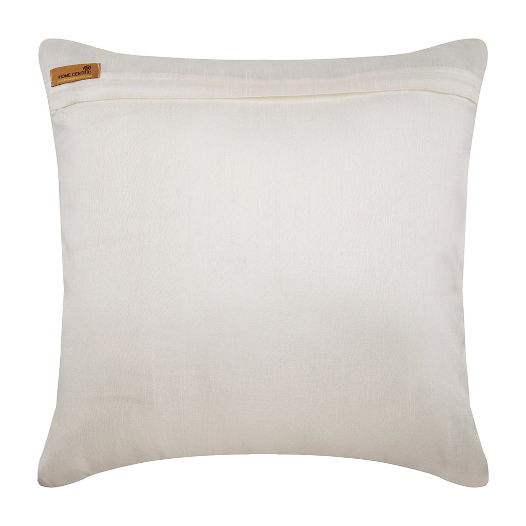 Trellis Cafe Runway - Ivory Silk Throw Pillow Cover