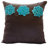 Gold Sawaan - Gold Faux Suede Throw Pillow Cover