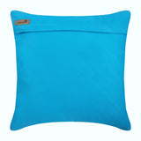 Turquoise Blue No Limits No Lines - Turquoise Blue Suede Throw Pillow Cover