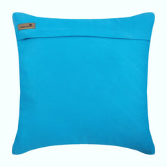 Turquoise Blue No Limits No Lines - Turquoise Blue Suede Decorative Euro Sham
