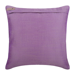 Two Tone Lotus - Purple Art Silk Throw Pillow Cover