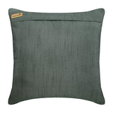 Unfolding Grey Copper - Gray Art Silk Throw Pillow Cover