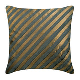 Unfolding Grey Copper Pillow Cover