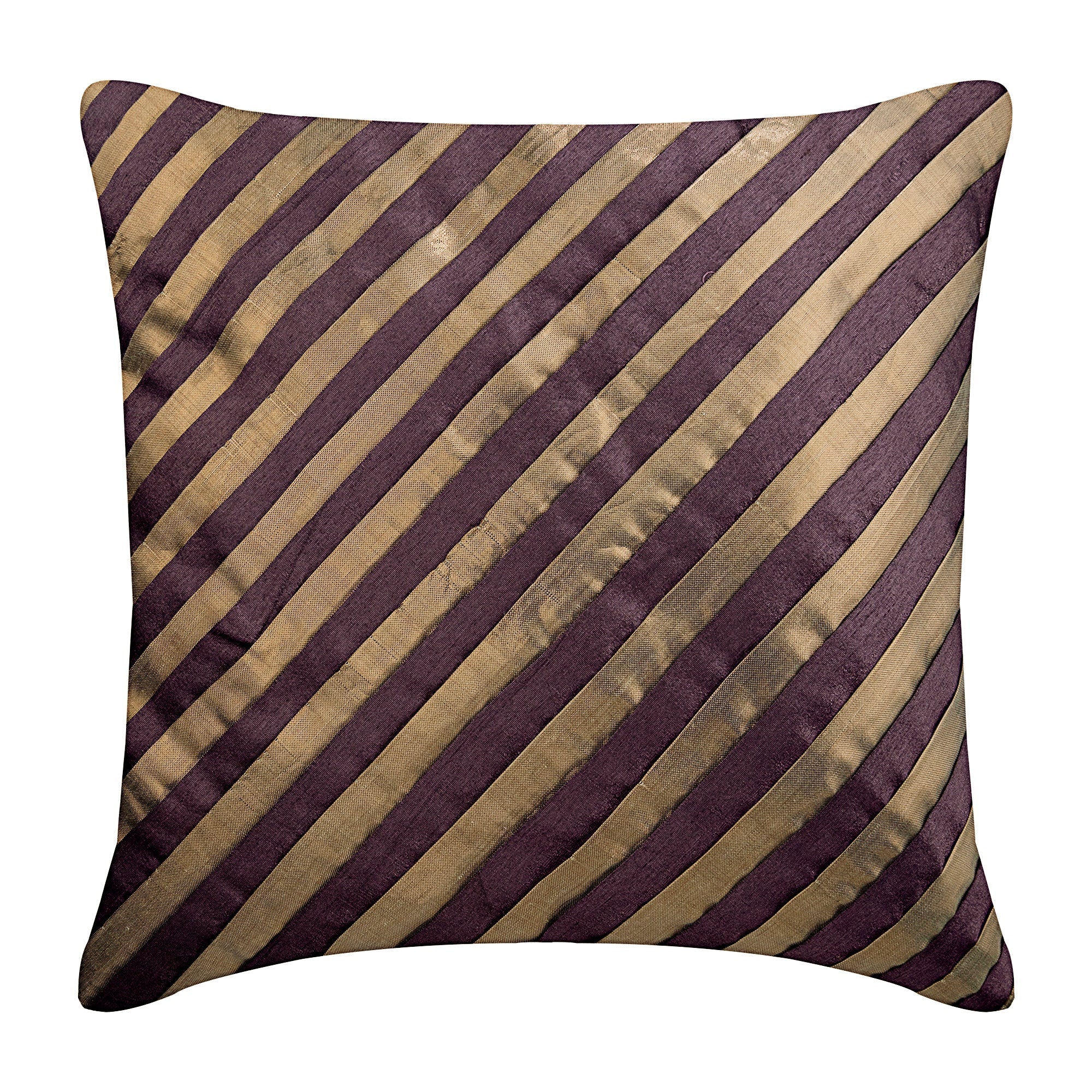 Unfolding Purple Copper Pillow Cover