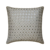 Vanilla Face - Silver Silk Throw Pillow Cover