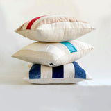 Velvet Band Gold - Gold Velvet & Linen Throw Cushion Cover