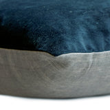 Velvet Blue Jules - Blue Velvet Throw Cushion Cover