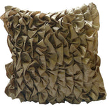 Vintage Clover Green - Clover Green Satin Throw Pillow Cover